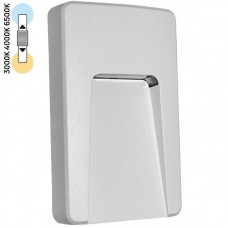 Φωτιστικό Επίτοιχο LED 3W 230V 240lm CCT Polycarbonate Λευκό IP65 3-97408